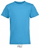 Camiseta Infantil Ajustada Regent - Color Aqua
